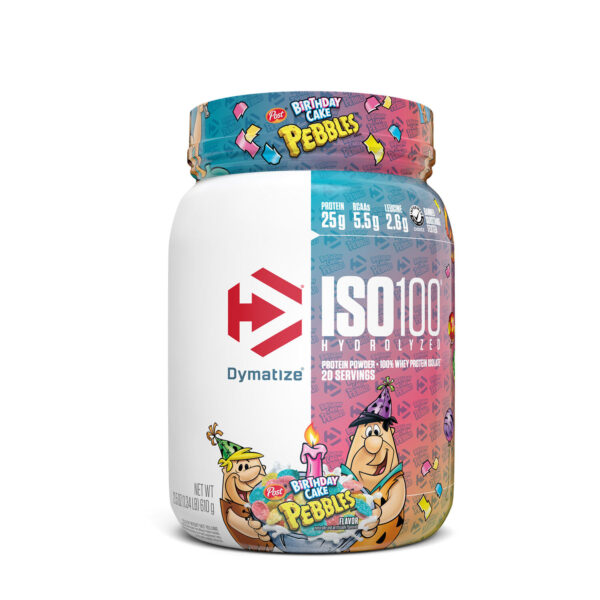Dymatize Iso 100 Hydrolyzed Protein Powder - Birthday Cake Pebbles