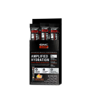 GNC AMP Amplified Hydration - Tropical Punch - 10 Stick Packs